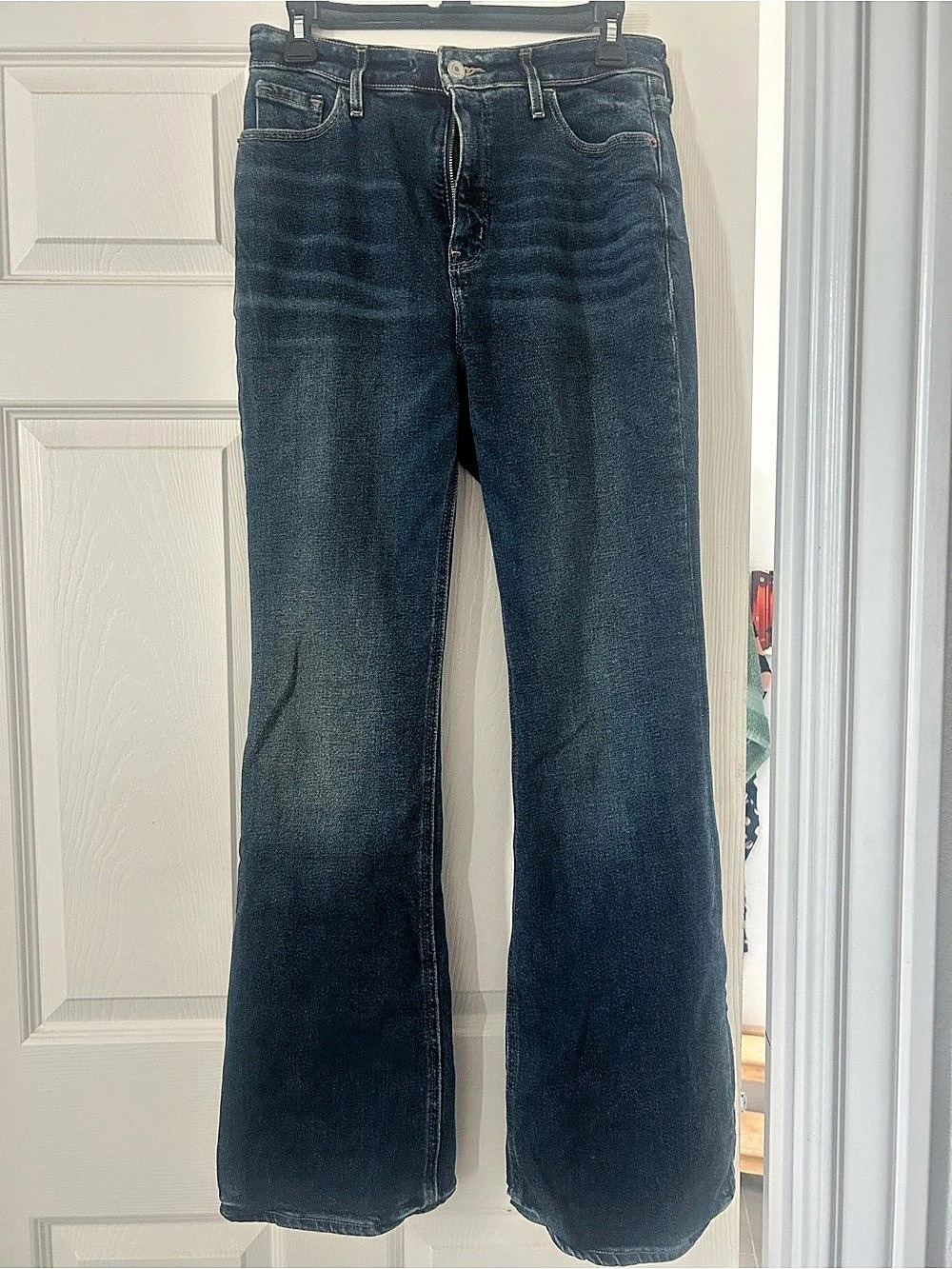 High-Rise Flare Jeans Wide Leg Jeans in Blue